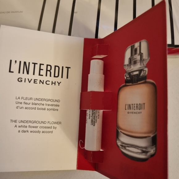 Givenchy L'Interdit samples sealed pack travel spray mini handbag size l… - Picture 3 of 4